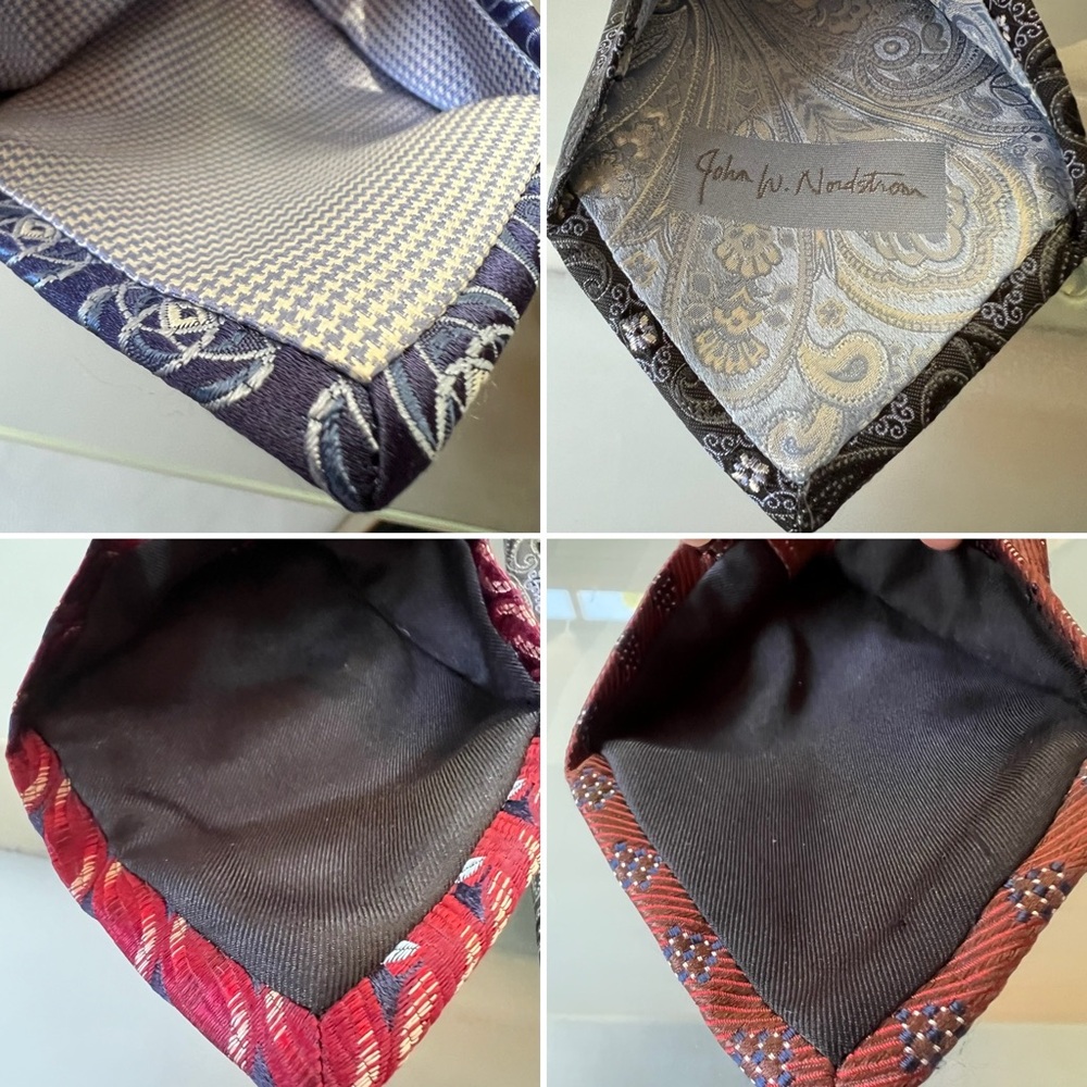 👔4️⃣Bundle of 4 Silk Neck Ties / Neckties by John W. Nordstrom—Standard Length - Picture 8 of 15